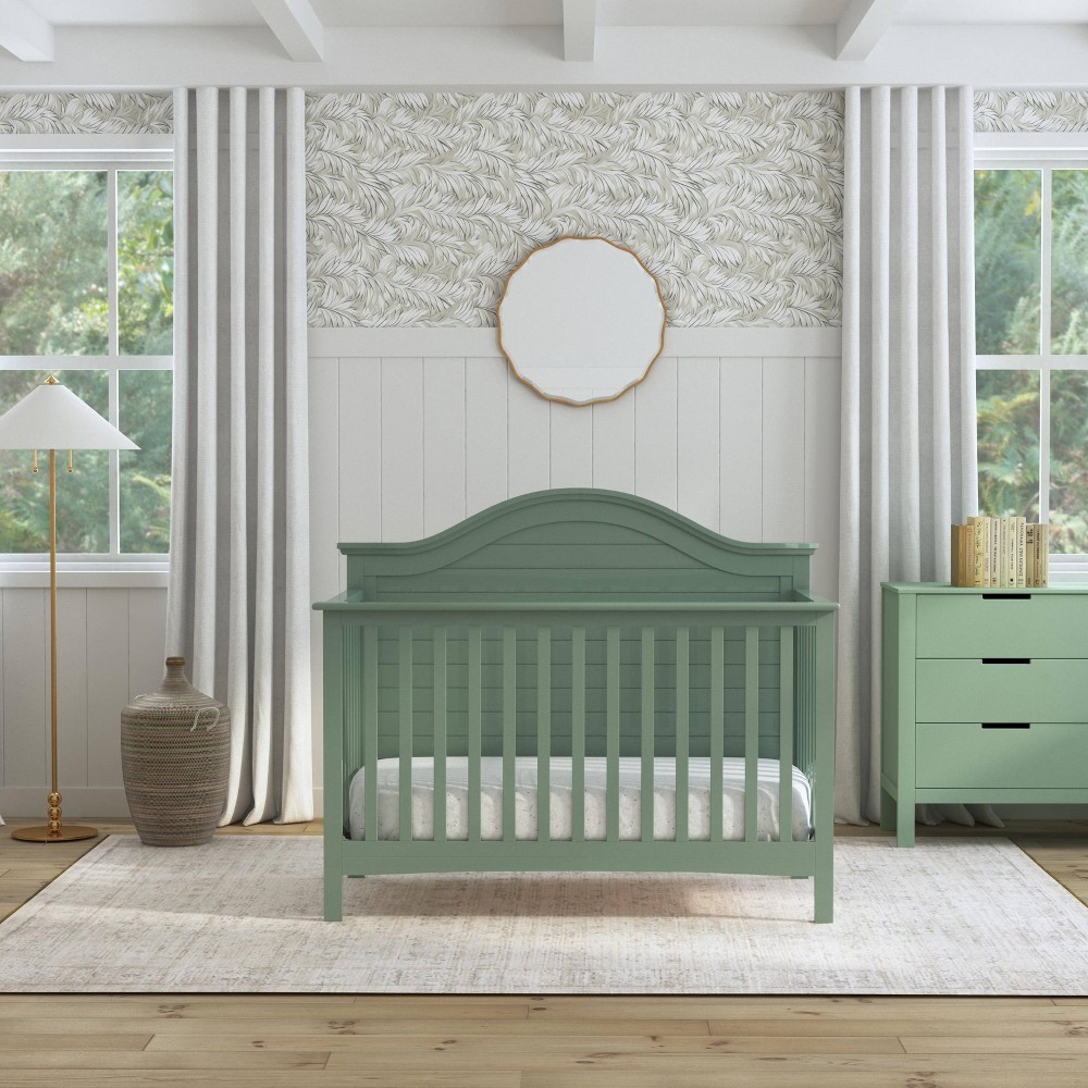 carter's by davinci nolan 4-in-1 convertible crib - light sage