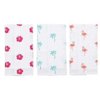 C&F Home Tropics Printed Cotton Flour Sack Kitchen Towel Dishtowel Set of 3