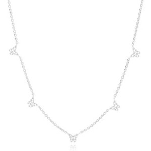 Dainty Charm Necklace for Women, 14K Gold/Silver Plated with Multiple Symbolic Charms - 1 of 4