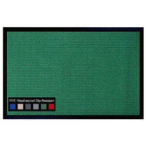 A1HC Indoor Outdoor Doormat, Non-Slip Rubber Mat for Entrance, Patio, Garage and Office - Stripe - 1 of 4