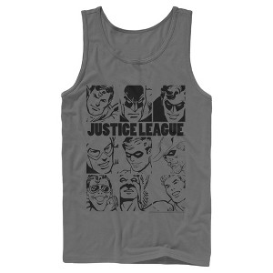 Men's Justice League Vintage Hero Panels Tank Top - 1 of 3