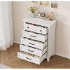 5 Dresser for Bedroom, 41.3" Tall Vertical Drawer Dresser with Storage Freestanding, Wooden Closet Storage Chest for Living Room, Bedroom, Entryway - 4 of 4