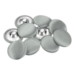 Unique Bargains Blouses Sweater Round Aluminum Cotton Fabric Cloth Covered Buttons 10 Pcs - 1 of 4