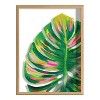 18" x 24" Blake Monstera Framed Printed Glass by Jessi Raulet - Kate & Laurel: Tropical Wall Decor, Vertical Display - 2 of 4