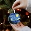 Starry Night Christmas Ornaments, Christmas Ornaments Starry Night Glass Ornament - 4 of 4