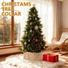 SEVOBAL Christmas Tree Stands Christmas Tree Collars, Rattan Tree Skirts and Stand Base Covers, Christmas Decorations, Brown, 34.06"*42.13"*11.22" - 4 of 4
