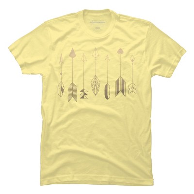 Men's Design By Humans Be Brave Little Arrow (gold) By staceyroman T-Shirt