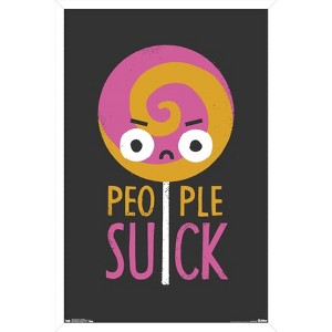 Trends International David Olenick - People Suck Framed Wall Poster Prints - 1 of 4