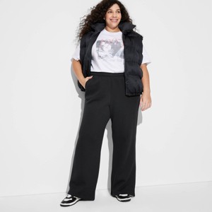 Women's High-Rise Straight Leg Sweatpants - Wild Fable™ - 1 of 3