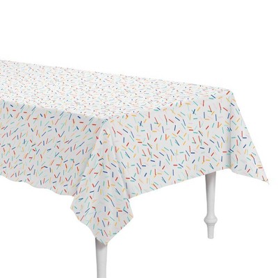 54" x 84" Retro Confetti Plastic Table Cover - Spritz™