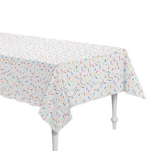 54 X 84 Retro Confetti Plastic Table Cover - Spritz™ : Target