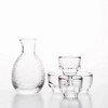 Slickblue Exquisite 5-Piece Handblown Sake Set: Jug and 4 Tumblers - Blue/Clear - 2 of 4