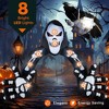 Costway 10.2 x 8.7 ft Halloween Inflatable Grim Reaper Archway LED Lighted Skeleton Archway - 4 of 4