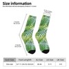 Watercolor Tropical Palm Leaves Women Printed Crew Socks Funny Funky Socks Soft Polyester Novelty Gifts for Artists Men - 2 of 4