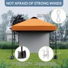 Garvee 10'x10' Outdoor Canopy Tent with Sidewall, Pop up Canopy with Vented Roof, Portable Instant Camping Beach Canopy Tents - 4 of 4