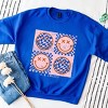 Simply Sage Market S.W.Smiley Pink Four Square Smiley Face Sweatshirt - 3 of 4