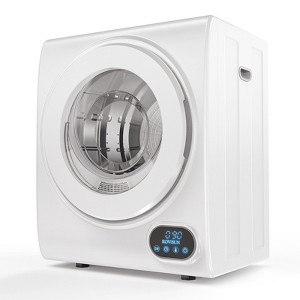 ROVSUN 110V Portable Clothes Dryer, 1.5 cu.ft Front Load Laundry Tumble Dryer with Stainless Steel Tub & LCD Touch Panel for Apartment, Dorm, 850W - 1 of 4