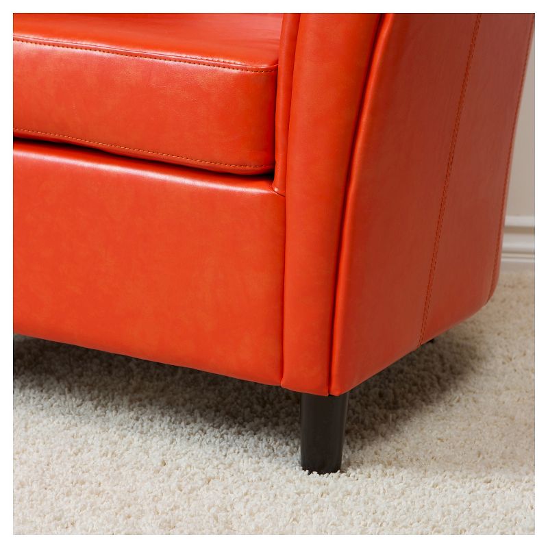 Napoli Club Chair Orange - Christopher Knight Home, 3 of 9