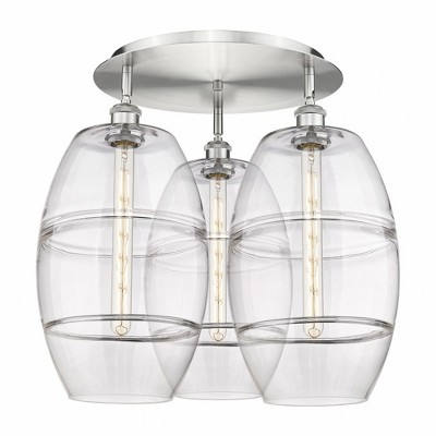 Vaz - 3 Light Flush Mount In Industrial Style-19.5 Inches Tall and 21.75 Inches Wide