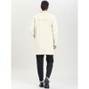 Lars Amadeus Men's Lightweight Solid Color Single Breasted Overcoat - 4 of 4