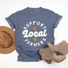 Simply Sage Market Women's Support Local Farmers Flowers Short Sleeve Garment Dyed Tee - 3 of 4
