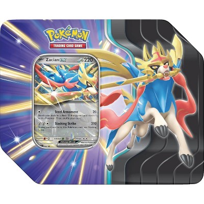 Pokemon TCG: Slashing Legends Tin - Zacian ex - 5 Packs, Promo Card