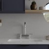 Modern two handle 2 hole bridge kitchen faucet with 360 degree swivel spout sink faucet - 4 of 4