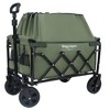 Whisen Expandable Dual-Layer Utility Wagon with 100% Extra Space, Grocery Cart for Camping, Shopping, Supports 225lbs - 4 of 4