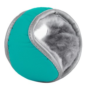 INSPIRE CHIC Gender Neutral Winter Outdoor Behind Hair Faux Coral Fleece Foldable Soft Warm Earmuff - 1 of 4
