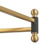 Possini Euro Design Possini Euro Rumi 13 1/4"H Gold and Black Swing-Arm Plug-In Wall Lamp - 3 of 4