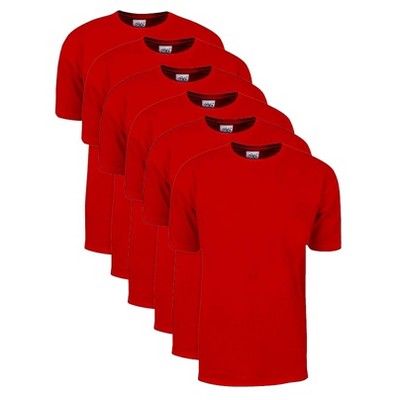 6 Pack Shaka Wear Men's Max Heavyweight Short Sleeve Crew Neck T-Shirt