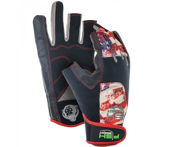 Fish Monkey Gloves Quick Release Medium Weight Wiring Glove - Charles Perry Edition XL Americana