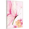 Amanti Art Pink Floral Butterfly by Saskia Michele Framed Canvas Wall Art - 2 of 4