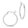 SHINE by Sterling Forever Sterling Silver Hoop Earrings - 2 of 2