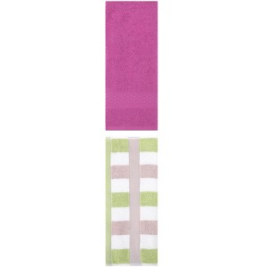 REGALWOVEN Cotton Absorbent Soft Decorative Hand Towels 13" x 30"/13" x 29" 2 Pcs - 1 of 4