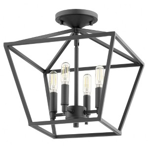 Quorum Lighting Gabriel 4 - Light Semi-Flush Mount in  Noir - 1 of 1