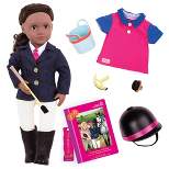 Our Generation Rashida with Book & Outfit 18" Posable Horseback Riding Doll