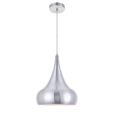 Matte Black Aluminum Pendant Light with Copper Interior