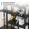 Lirago 7-Tier Industrial Bookshelf with 10 Open Shelves E1 Particleboard & Steel Frame Black 11.81"W * 39.37"L * 78.74"H - 4 of 4