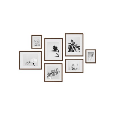 Haus and Hues Greenwich Gallery Wall Frame Set with Real Glass and Mat