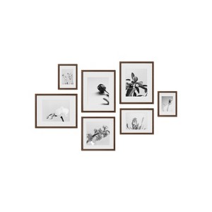 Haus and Hues Greenwich Gallery Wall Frame Set with Real Glass and Mat - 1 of 4