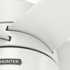 Hunter Fans 60" Solaria Ceiling Fan Fresh White Finish with Light Kit - Energy Efficient, Damp Rated, Whisper-Quiet Motor - 2 of 4