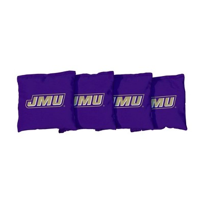 NCAA James Madison Dukes Corn-Filled Cornhole Bags Purple - 4pk