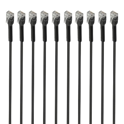 Intellinet Network Solutions® CAT-6 U/UTP FlexiBoot Slim Network Patch Cable, 10 Pack