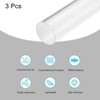 Unique Bargains Lamp Lantern Water Cooling System Acrylic Round Pipes Clear 3 Pcs 6" - 3 of 4