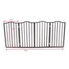 KTMBDW Pet Gate - 4-Panel Indoor Foldable Dog Fence for Stairs, Hallways, or Doorways -Wood Freestanding Dog Gates, Brown - 4 of 4