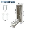 Unique Bargains 90° Foldable Coat Hook Invisible Perforated Fixed Wall - 2 of 4