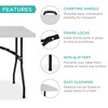 Best Choice Products 8ft Plastic Folding Table, Indoor Outdoor Heavy Duty Portable w/ Handle, Lock for Picnic - 4 of 4