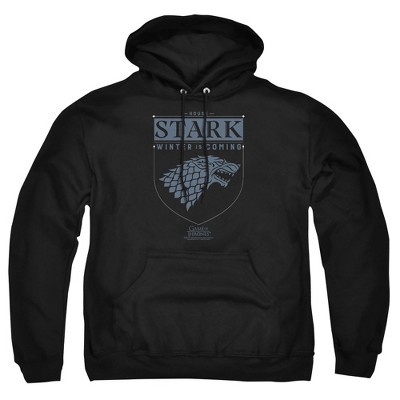 Game of Thrones House Stark Sigil Pullover Hoodie 2XL Black