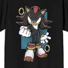 Sonic The Hedgehog Strength Of Shadow Adult Black Crew Neck Short Sleeve T-shirt - 2 of 3